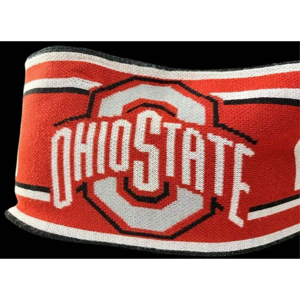 Ohio State Buckeyes Knit Scarf Reversible Battle Cry Unisex